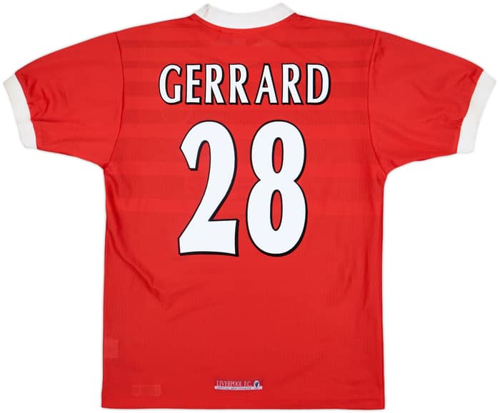 1998-00 Liverpool Home Shirt Gerrard #28 (M)