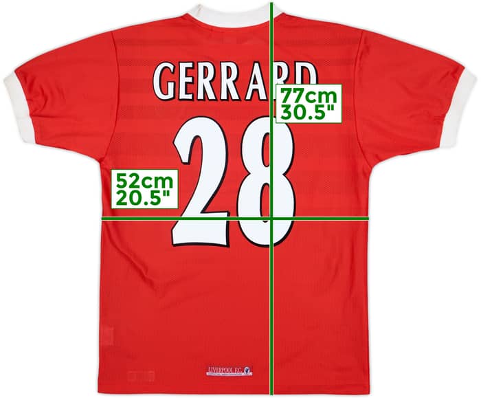 1998-00 Liverpool Home Shirt Gerrard #28 (M)
