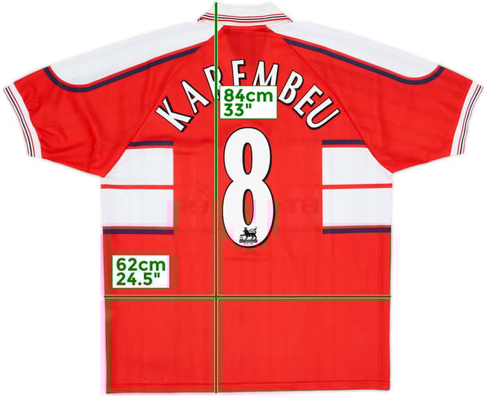 2000-01 Middlesbrough Home Shirt Karembeu #8 - 7/10 - (XXL)