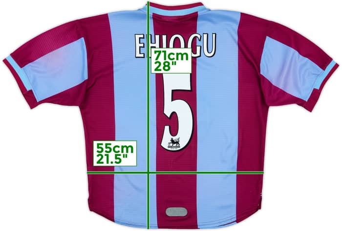 1999-00 Aston Villa Home Shirt Ehiogu #5 - 6/10 - (M)