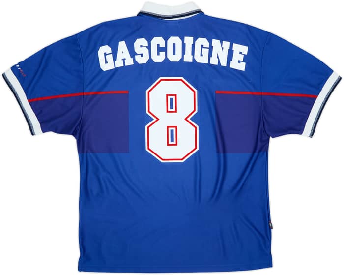 1997-99 Rangers Home Shirt Gascoigne #8 - 7/10 - (XL)