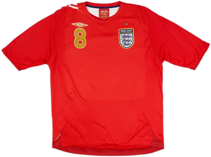 2006-08 England Away Shirt Lampard #8 - 6/10 - (XL)