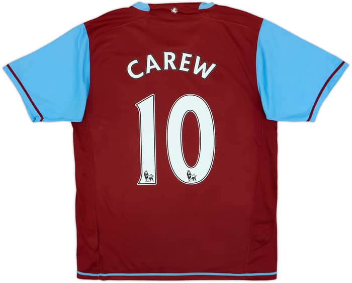 2007-08 Aston Villa Home Shirt Carew #10 - 5/10 - (M)