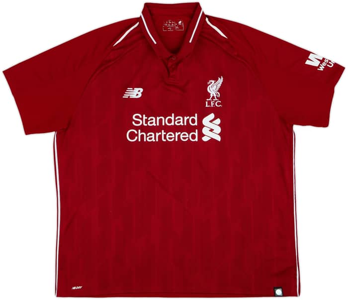 2018-19 Liverpool Home Shirt Virgil #4 - 8/10 - (XXL)