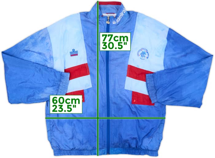 1990-92 Rangers Admiral Track Jacket - 4/10 - (XL)