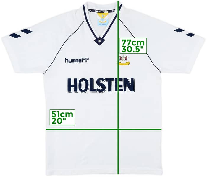 1989-91 Tottenham Home Shirt - 8/10 - (XL)