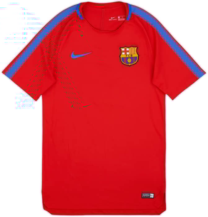 2017-18 Barcelona Nike Training Shirt - 9/10 - (S)
