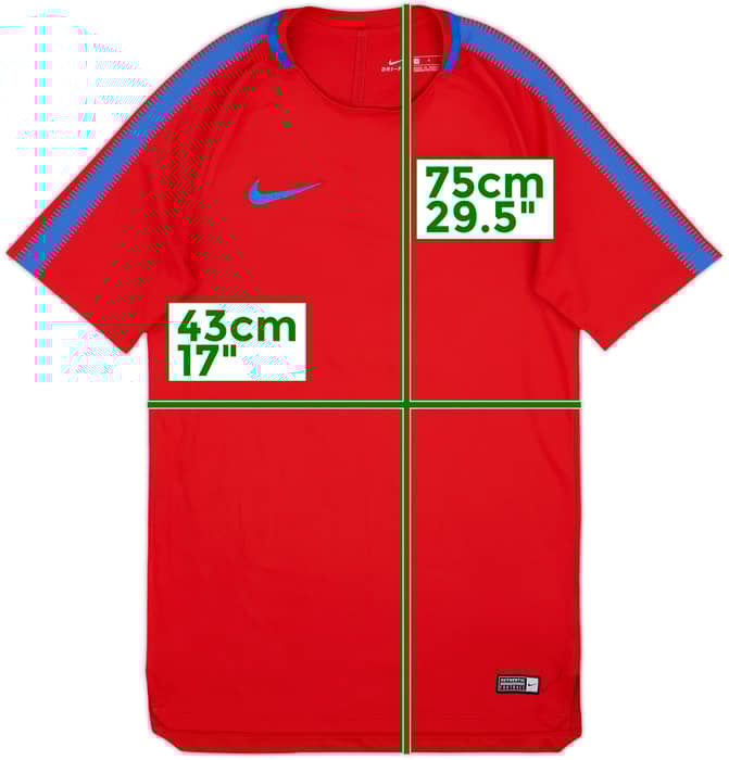 2017-18 Barcelona Nike Training Shirt - 9/10 - (S)