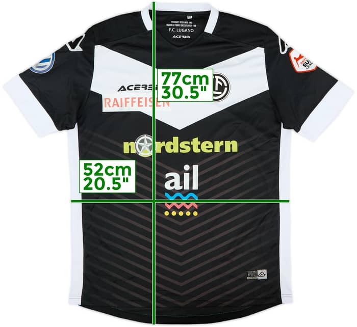 2018-19 FC Lugano Home Shirt - 8/10 - (M)