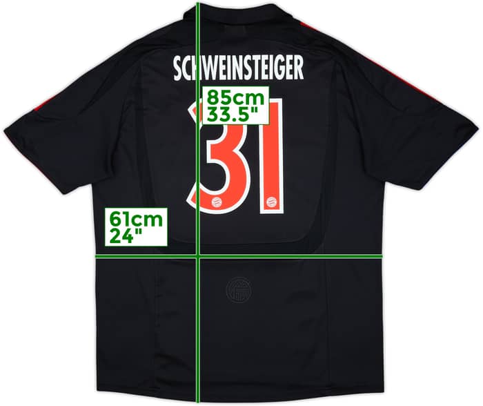 2007-09 Bayern Munich European Shirt Schweinsteiger #31 - 6/10 - (XL)