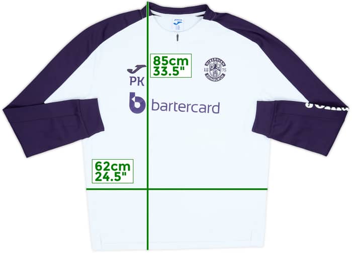 2020-21 Hibernian Staff Issue Joma 1/4 Zip Training Top PK - 8/10 - (3XL)