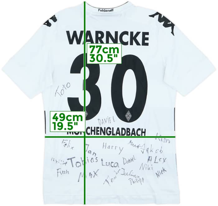 2016-17 Borussia Monchengladbach Home Shirt Warncke #30 - 5/10 - (M)
