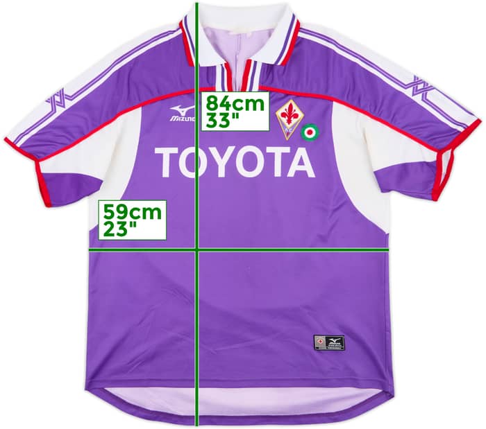 2001-02 Fiorentina Home Shirt - 7/10 - (XXL)