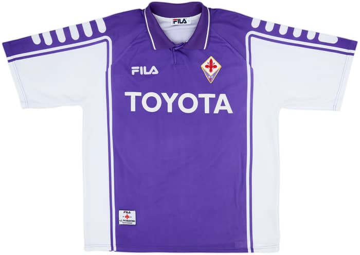 1999-00 Fiorentina Home Shirt Batistuta #9 - 8/10 - (XL)