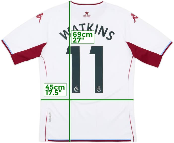 2021-22 Aston Villa Away Shirt Watkins #11 - 7/10 - (S)
