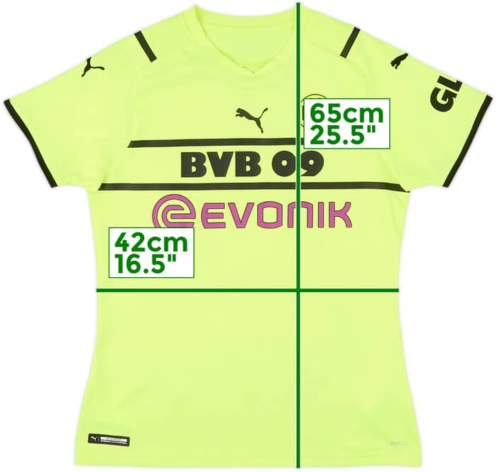 2021-22 Borussia Dortmund European Home Shirt - 9/10 - (Women's S)