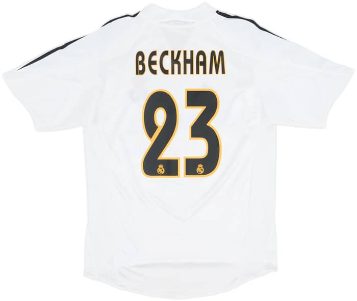 2004-05 Real Madrid Home Shirt Beckham #23 - 10/10 - (S)