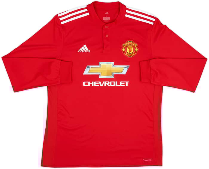 2017-18 Manchester United Home L/S Shirt Ibrahimovic #10 - 10/10 - (L)