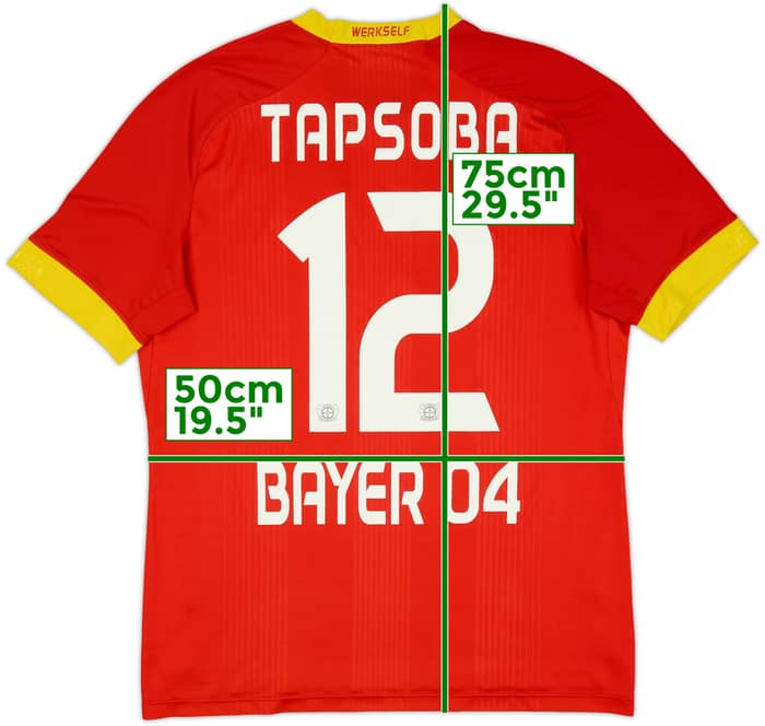 2020-21 Bayer Leverkusen Away Shirt Tapsoba #12 - 8/10 - (M)
