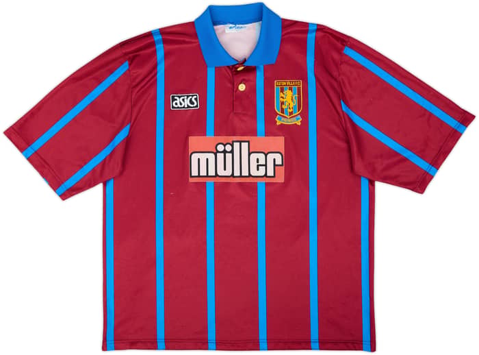 1993-95 Aston Villa Home Shirt McGrath #5 - 8/10 - (XL)
