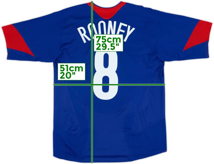 2005-06 Manchester United Away Shirt Rooney #8 - 9/10 - (M)