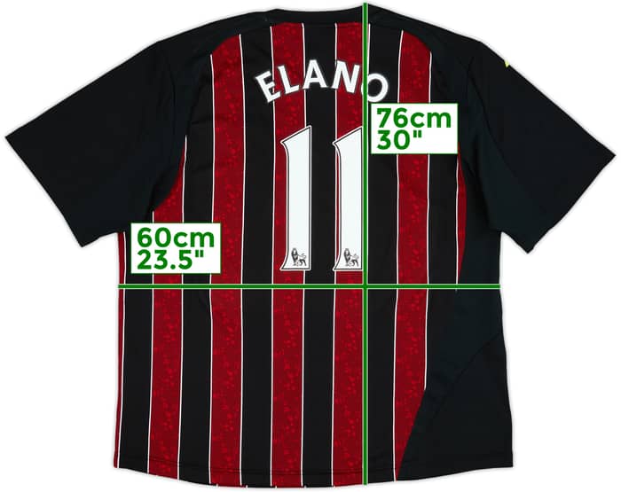 2008-09 Manchester City Away Shirt Elano #11 - 9/10 - (XL)