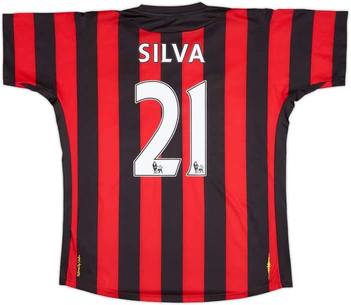 2011-12 Manchester City Away Shirt Silva #21 - 5/10 - (L)