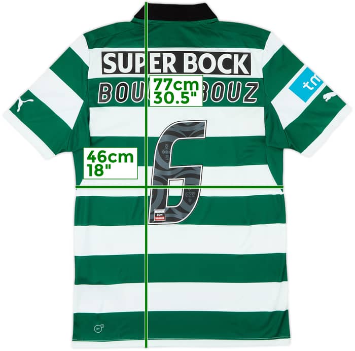 2012-13 Sporting CP Home Shirt Boulahrouz #6 - 7/10 - (M)