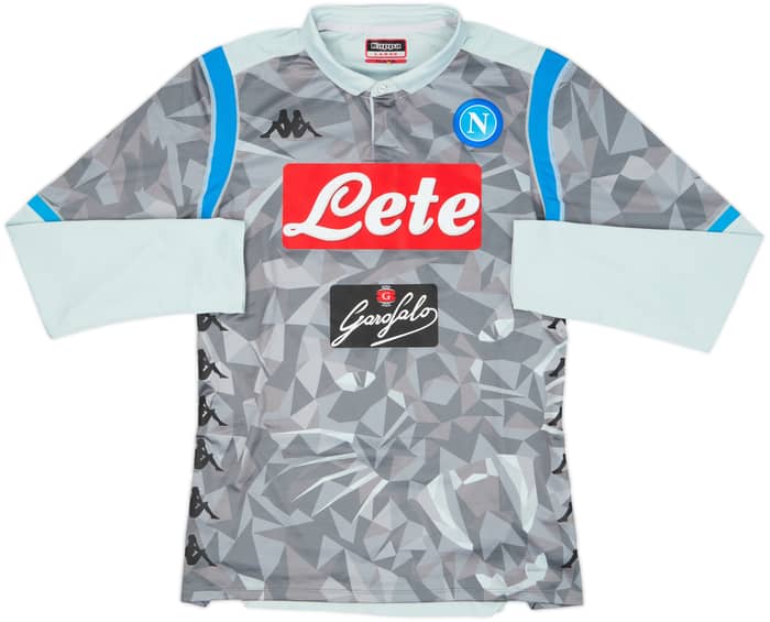 Camiseta auténtica de manga larga de la tercera equipación del Napoli 2018-19 - 6/10 - (L)