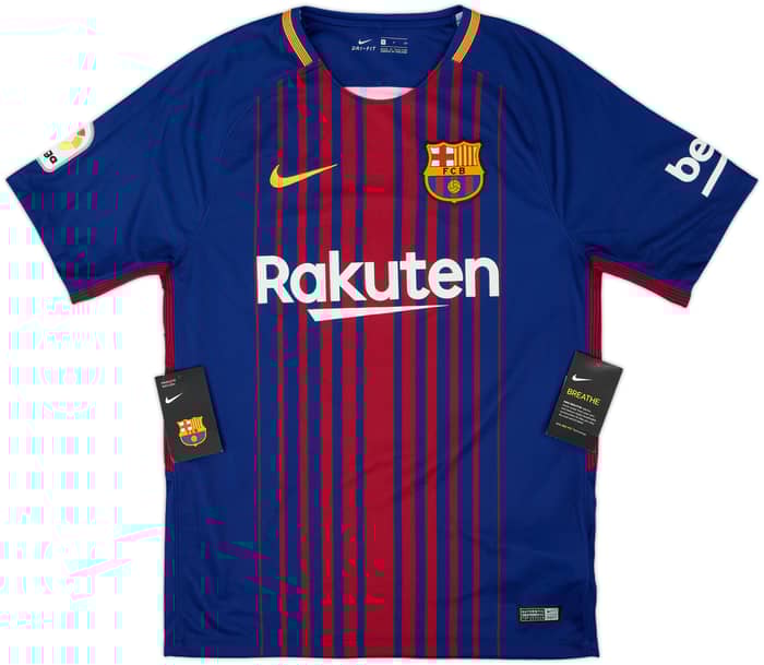 2017-18 Barcelona Home Shirt Suarez #9 (S)