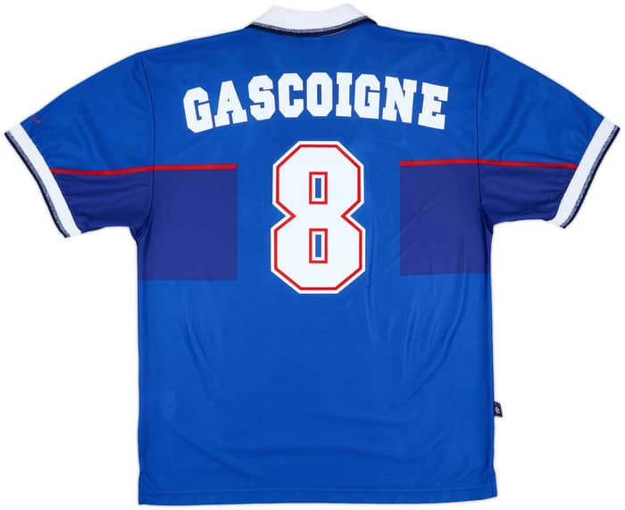 1997-99 Rangers Home Shirt Gascoigne #8 - 8/10 - (L)