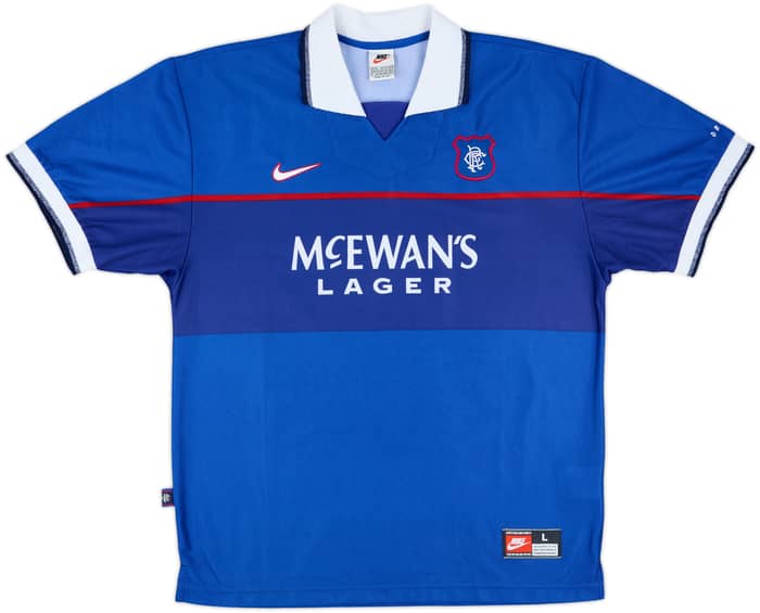 1997-99 Rangers Home Shirt Gascoigne #8 - 8/10 - (L)