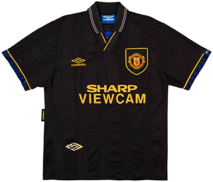1993-95 Manchester United Away Shirt Cantona #7 - 8/10 - (S)