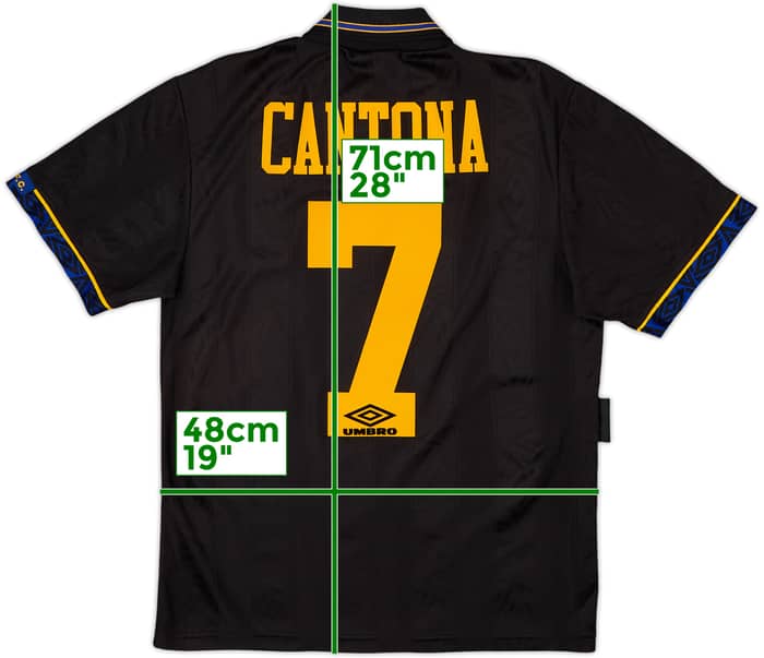 1993-95 Manchester United Away Shirt Cantona #7 - 8/10 - (S)