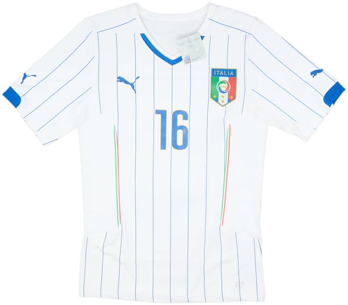 2016-17 Italy Player Issue (ACTV Fit) Away Shirt De Rossi #16 (XXL)