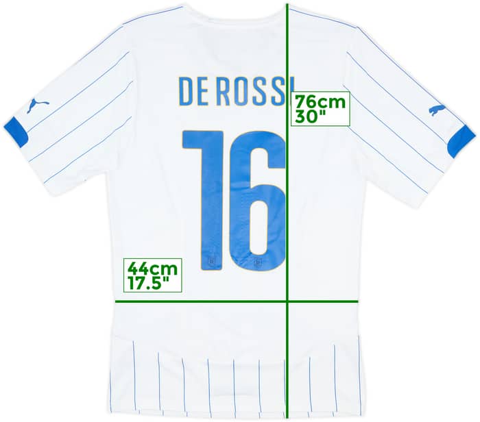 2016-17 Italy Player Issue (ACTV Fit) Away Shirt De Rossi #16 (XXL)