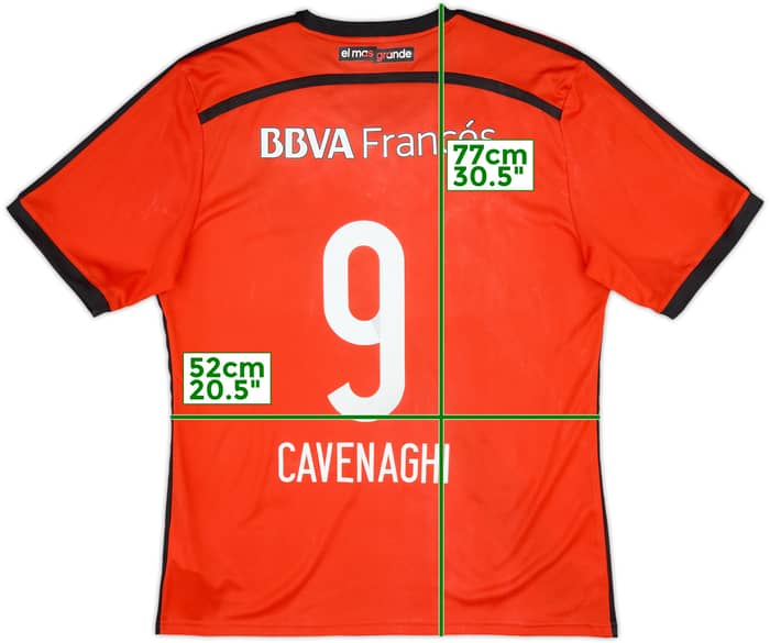 2014-15 River Plate Away Shirt Cavenaghi #9 (XL)