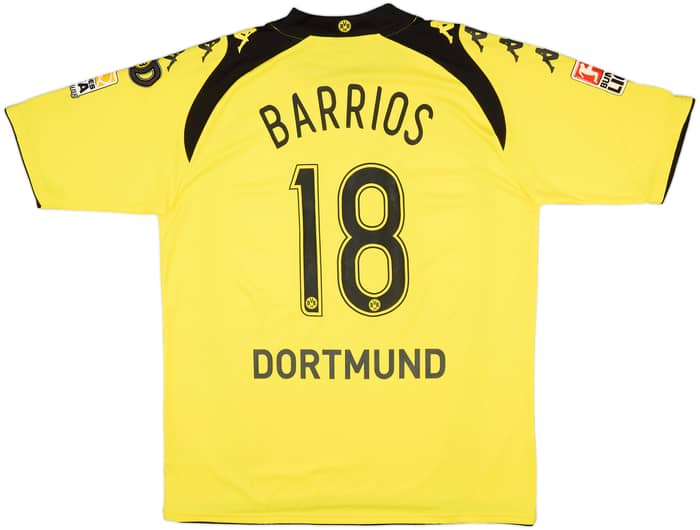 2009-10 Borussia Dortmund Home Shirt Barrios #18 (XXL)