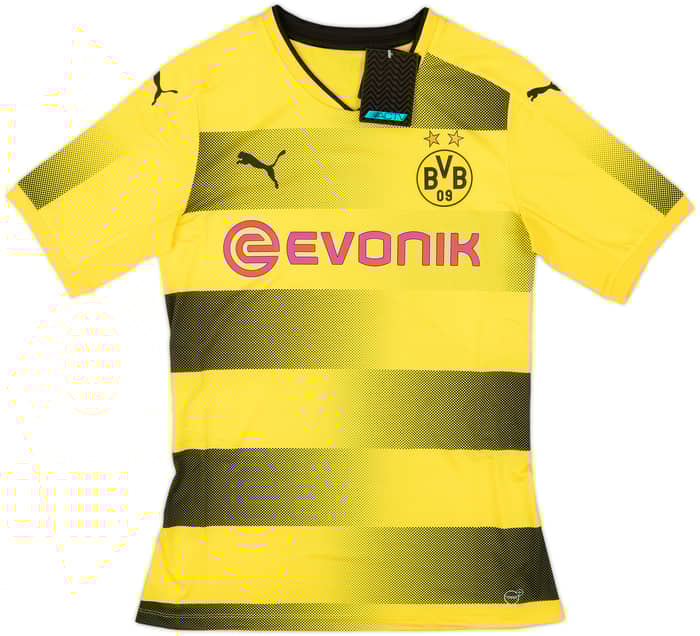 2017-18 Borussia Dortmund Player Issue (ACTV Fit) Home Shirt Sancho #7 (L)