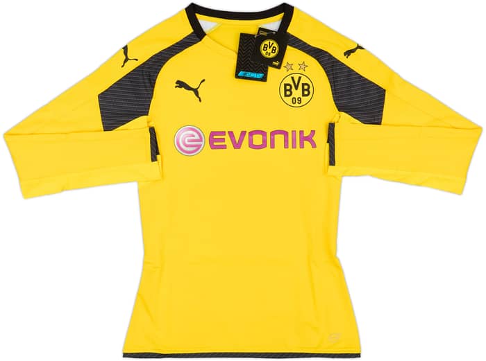 2016-17 Borussia Dortmund Authentic (ACTV) European Home L/S Shirt (M)