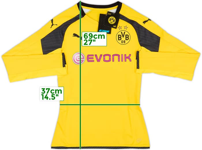 2016-17 Borussia Dortmund Authentic (ACTV) European Home L/S Shirt (M)
