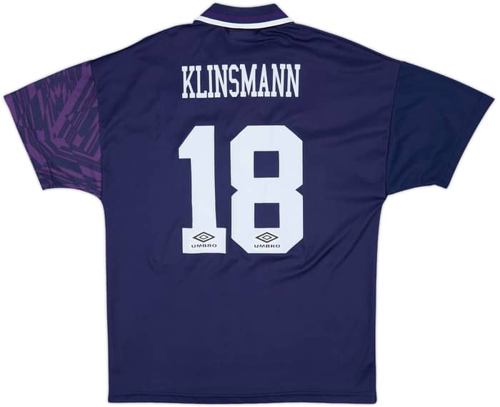 1994-95 Tottenham Away Shirt Klinsmann #18 - 9/10 - (M)