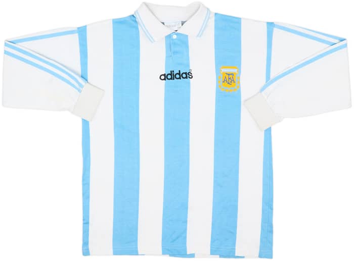 1994 Argentina Home L/S Shirt - 8/10 - (L.Boys)