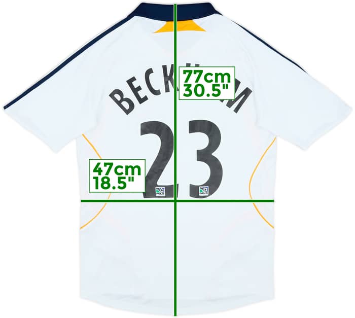 2007-08 LA Galaxy Home Shirt Beckham #23 - 6/10 - (S)