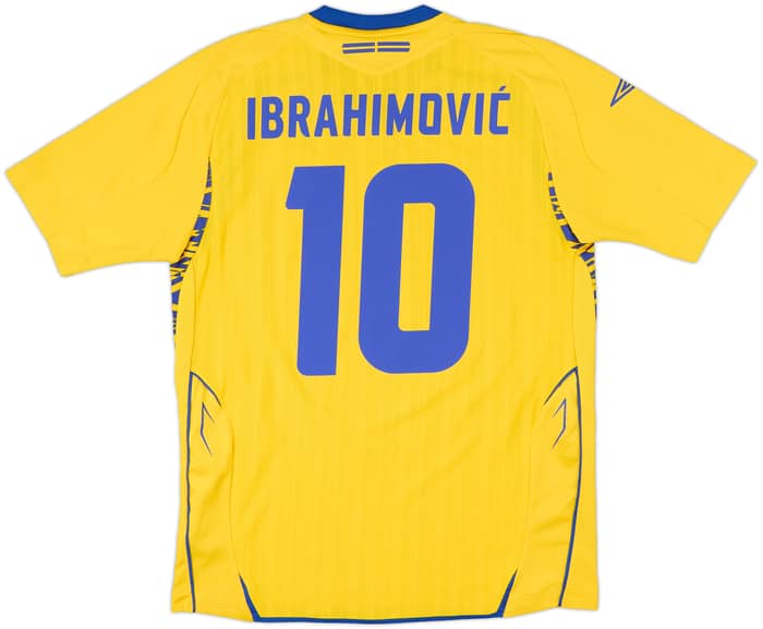 2008-09 Sweden Home Shirt Ibrahimovic #10 - 9/10 - (M)