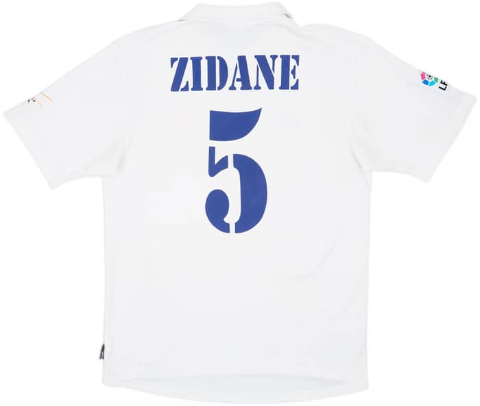 2001 Real Madrid Home Shirt Zidane #5 - 8/10 - (L)