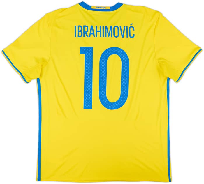 2016-17 Sweden Home Shirt Ibrahimovic #10 - 8/10 - (L)