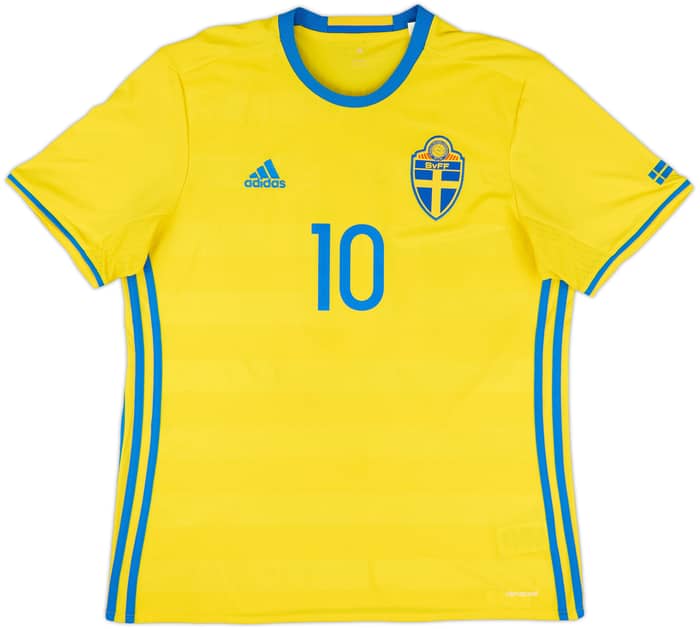2016-17 Sweden Home Shirt Ibrahimovic #10 - 8/10 - (L)