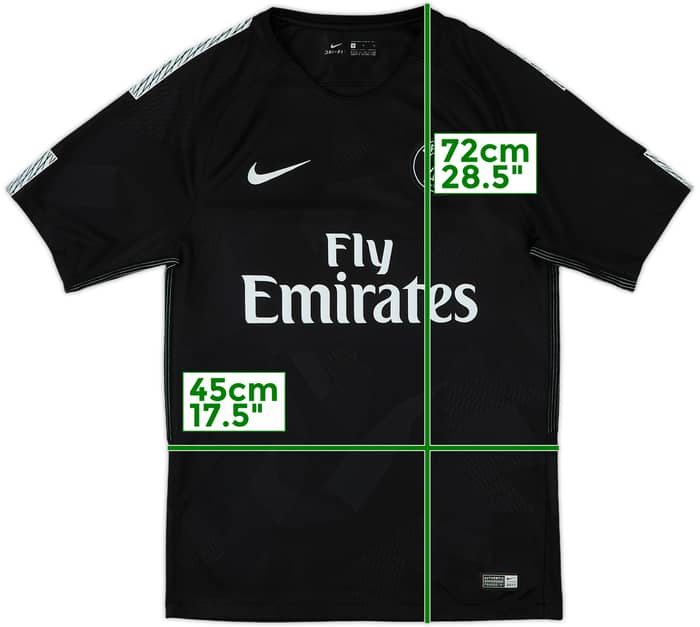 2017-18 Paris Saint-Germain Third Shirt - 10/10 - (S)
