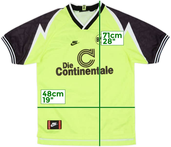 1995-96 Borussia Dortmund Home Shirt - 8/10 - (S)